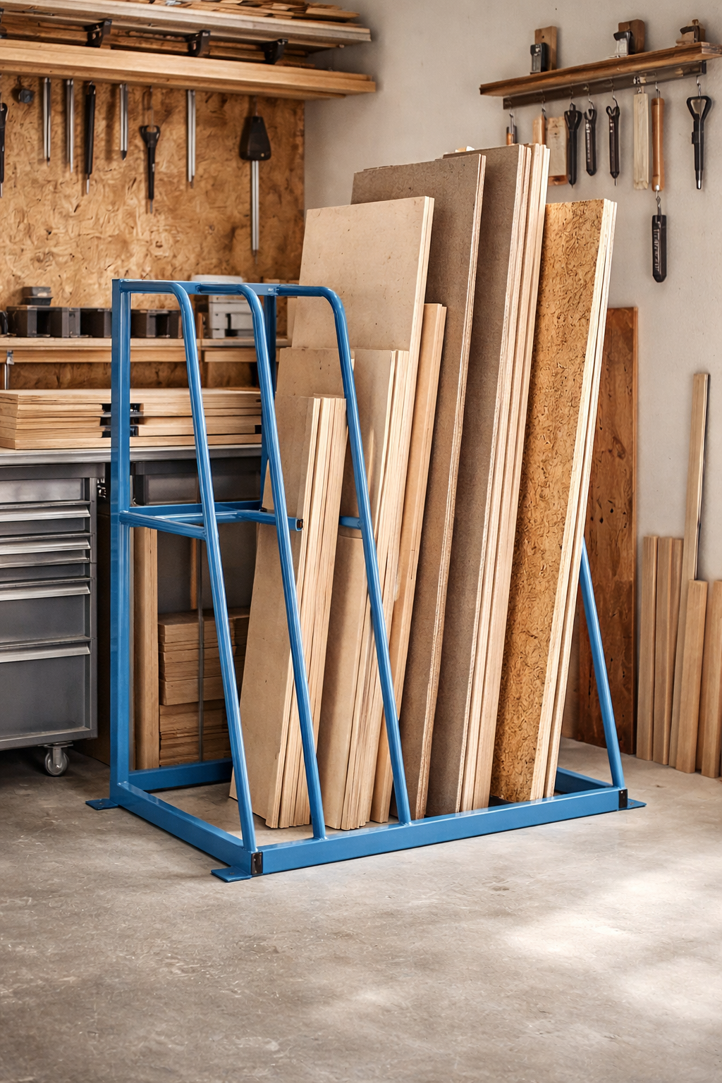 Heavy-Duty Vertical Sheet Storage Rack UK for Professional Workshops