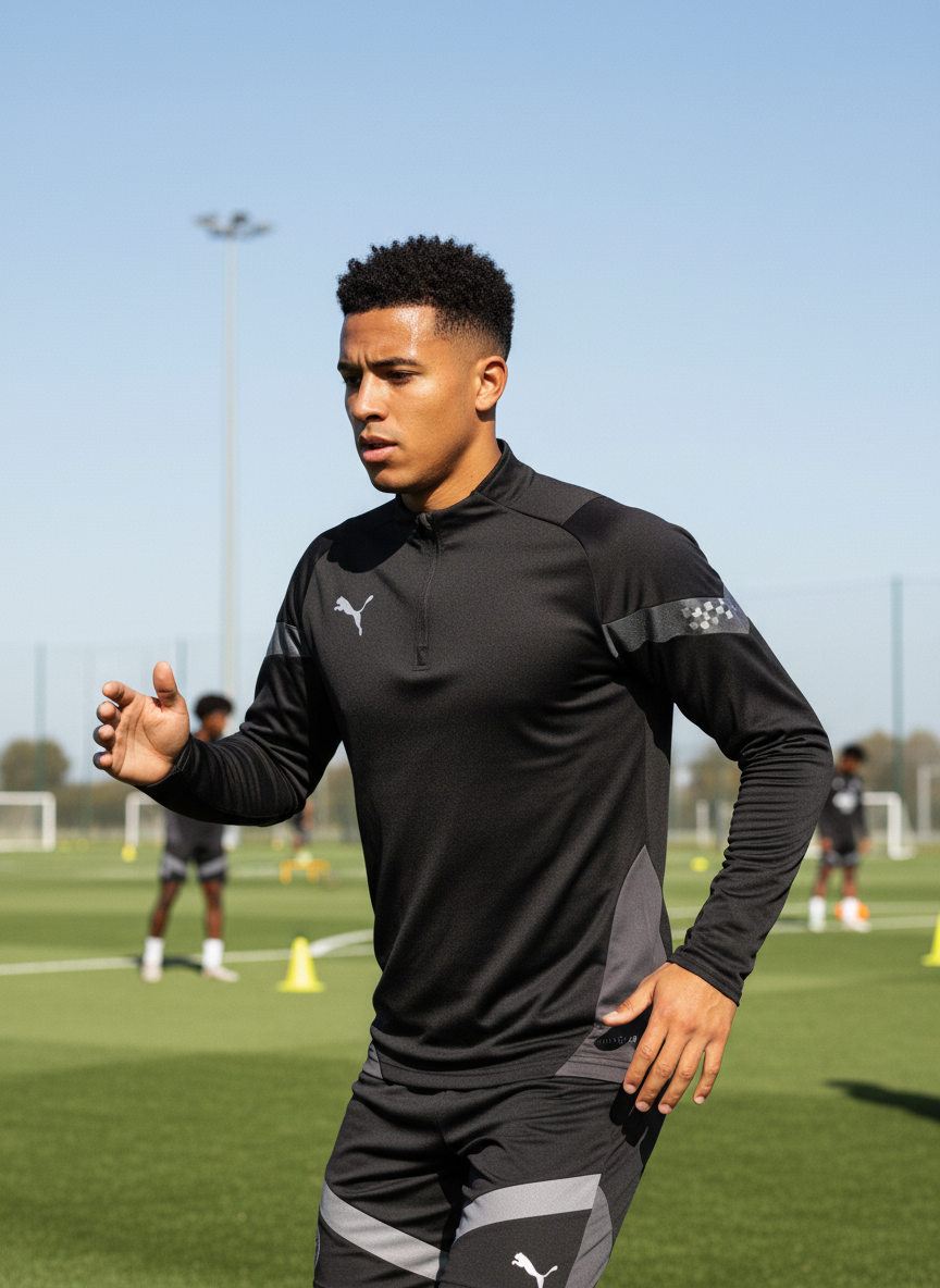 Premium Embroidered Sports Training Top UK with TPU Badge and Thump Grip Technology