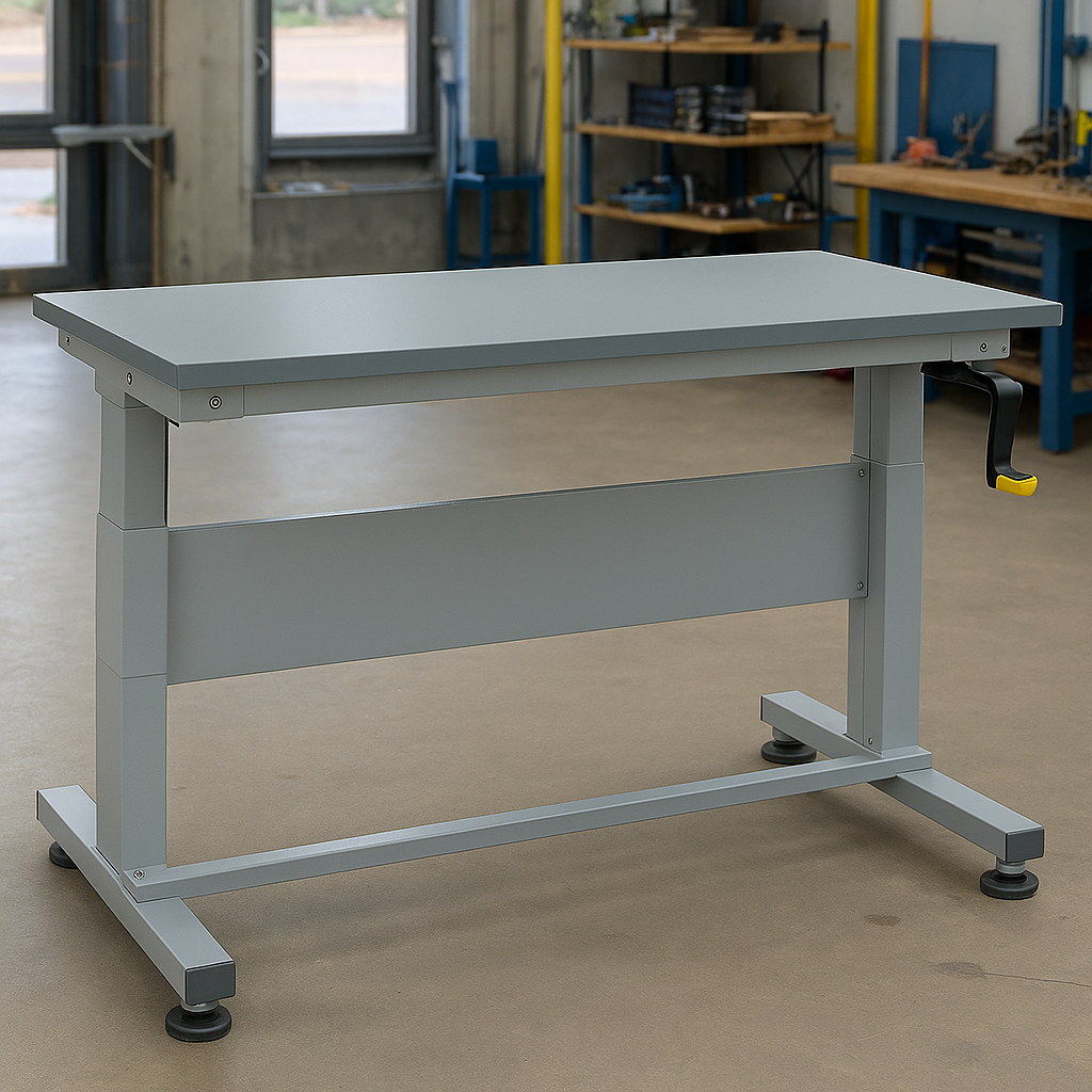 Heavy-Duty Adjustable Workbench UK - Professional Height Adjustable Steel Work Table