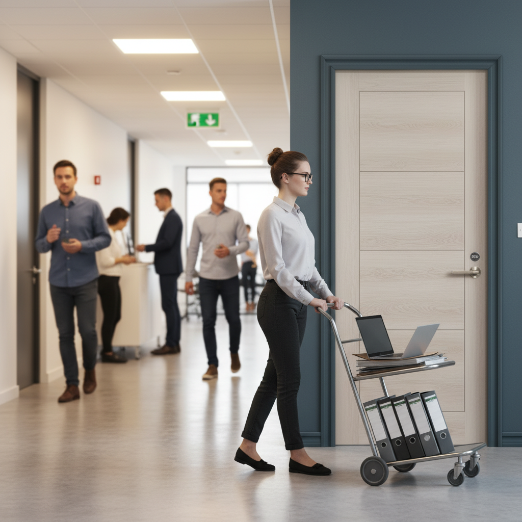 Fully Finished Internal Laminate Ladder FD30 Fire Door - ...