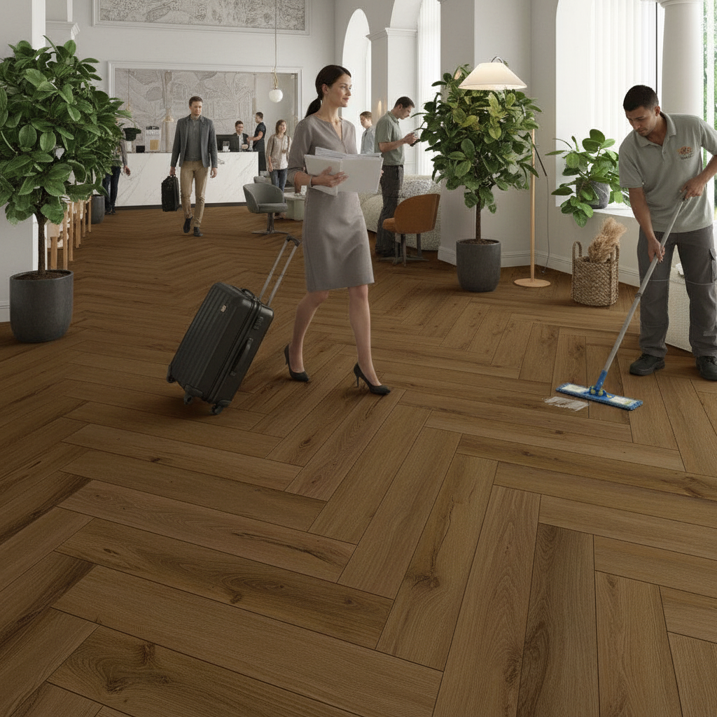 5mm Anti-Microbial Rigid Core Vinyl Flooring