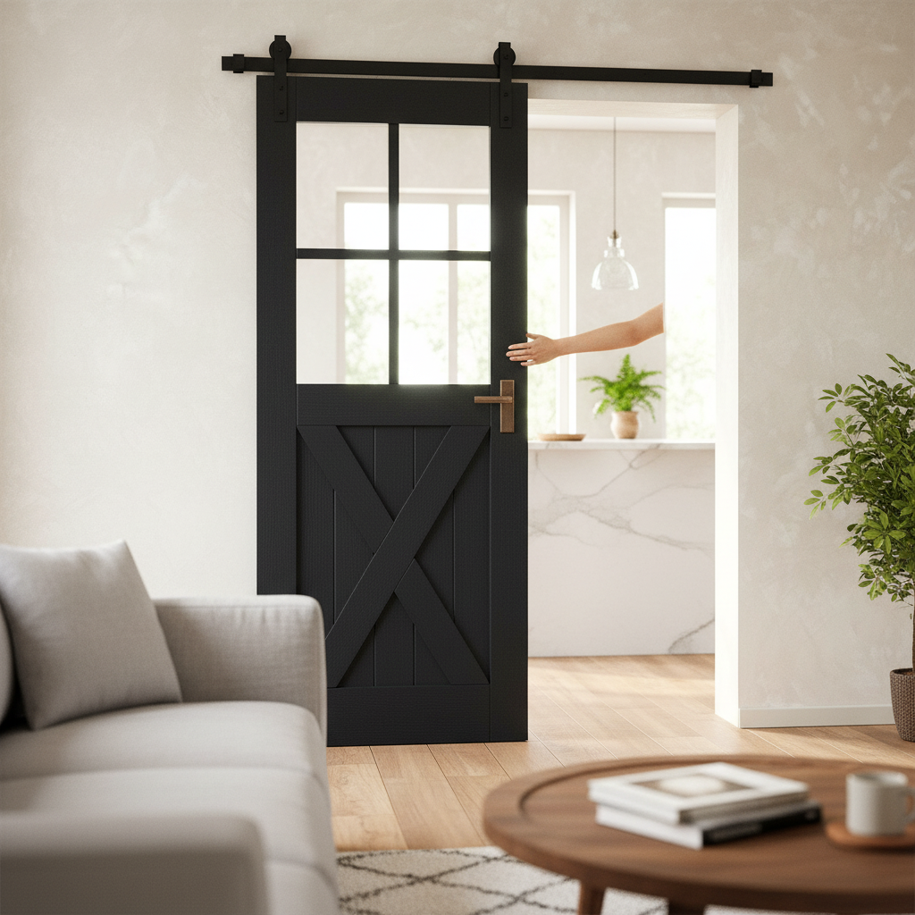 Internal Fully Finished Oak Barn Door