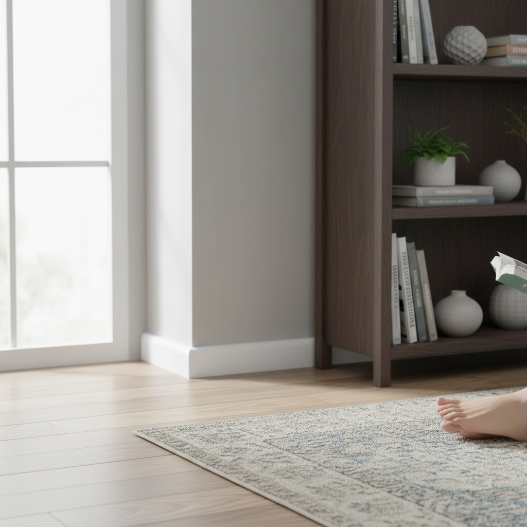 2.4m White Painted Quadrant Moulding 12mm x 19mm for