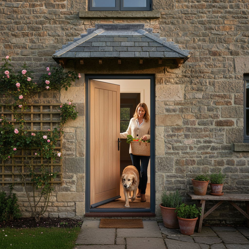 Unfinished Hardwood External Door