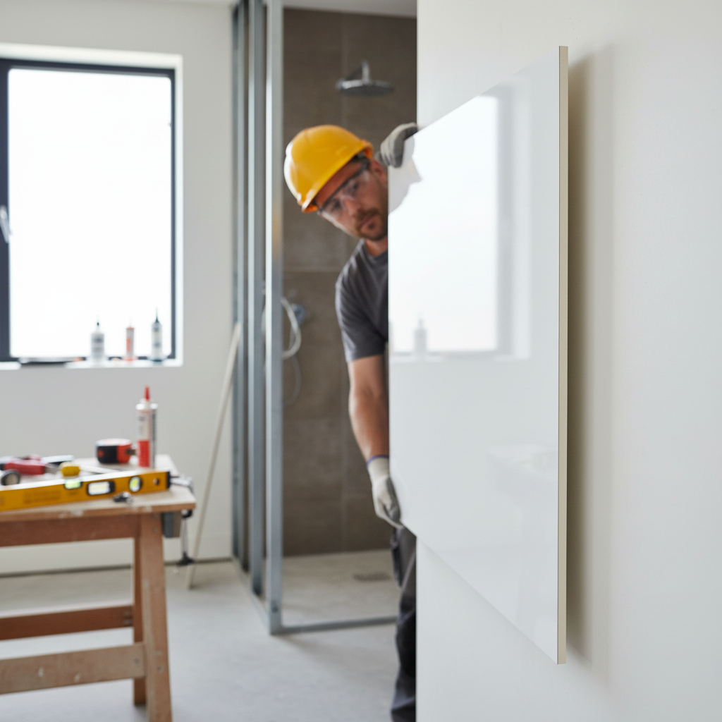 Gloss White Waterproof Wall Panelling 2420mm x 600mm