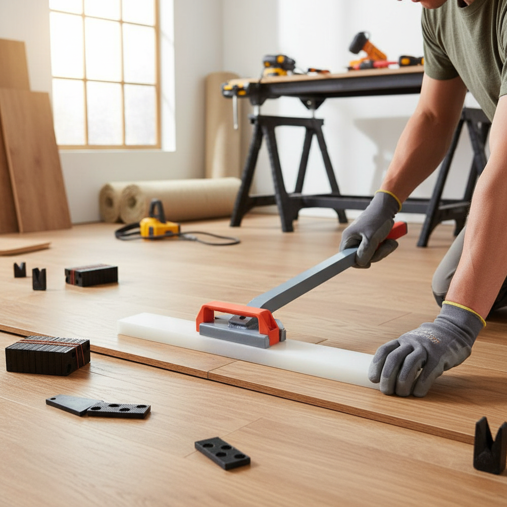 Solid Wood Flooring Fitting Kit with Heavy Duty Tools