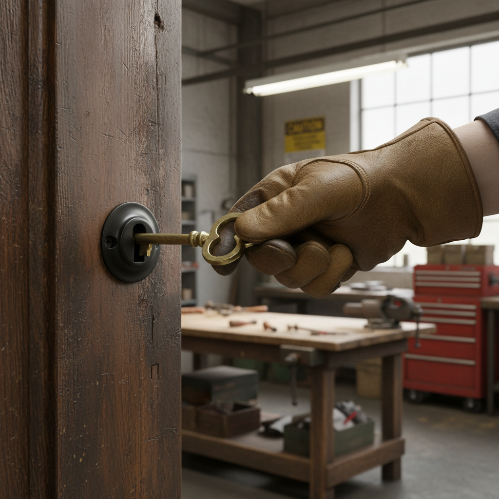 Solid Brass Open Key Hole Escutcheon in Matt Black Finish
