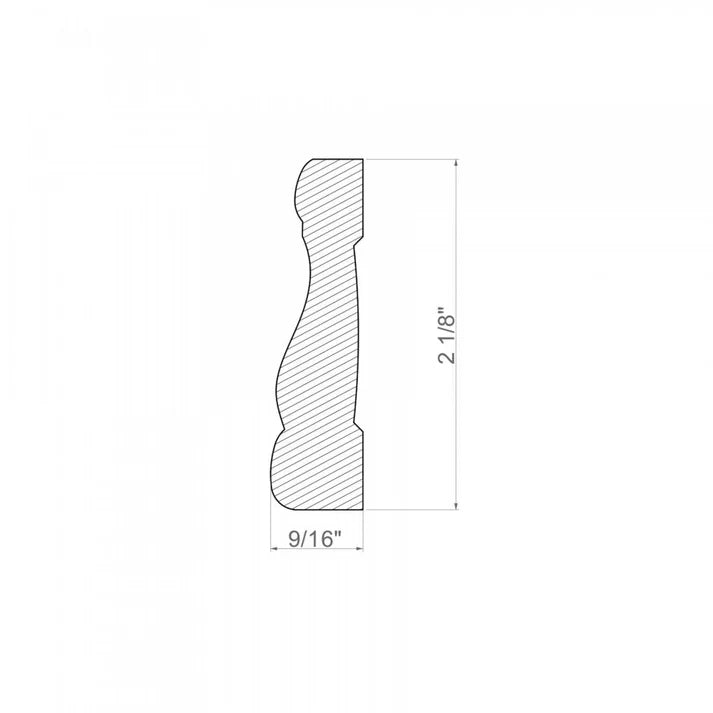 White Painted Decorative Moulding 2.4m Length, 14mm Thick...