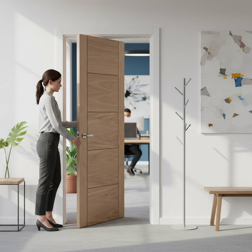 Premium Made-to-Measure Internal Oak Unfinished Parma Door - Customizable Design for Perfect Fit