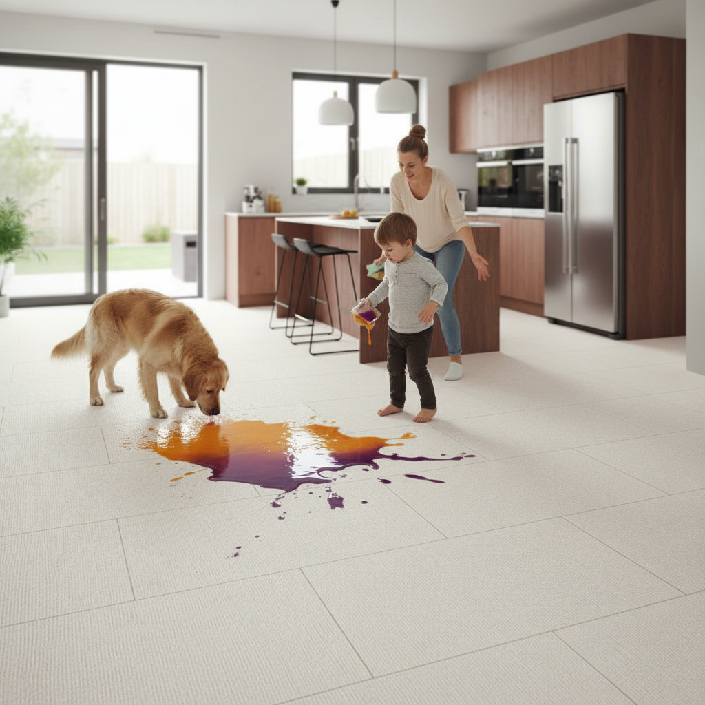 8mm Water-Resistant Tile Laminate Flooring