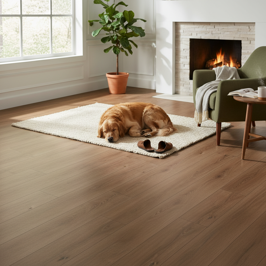 Comfort Luxe 12mm Laminate Flooring - Golden Oak Effect