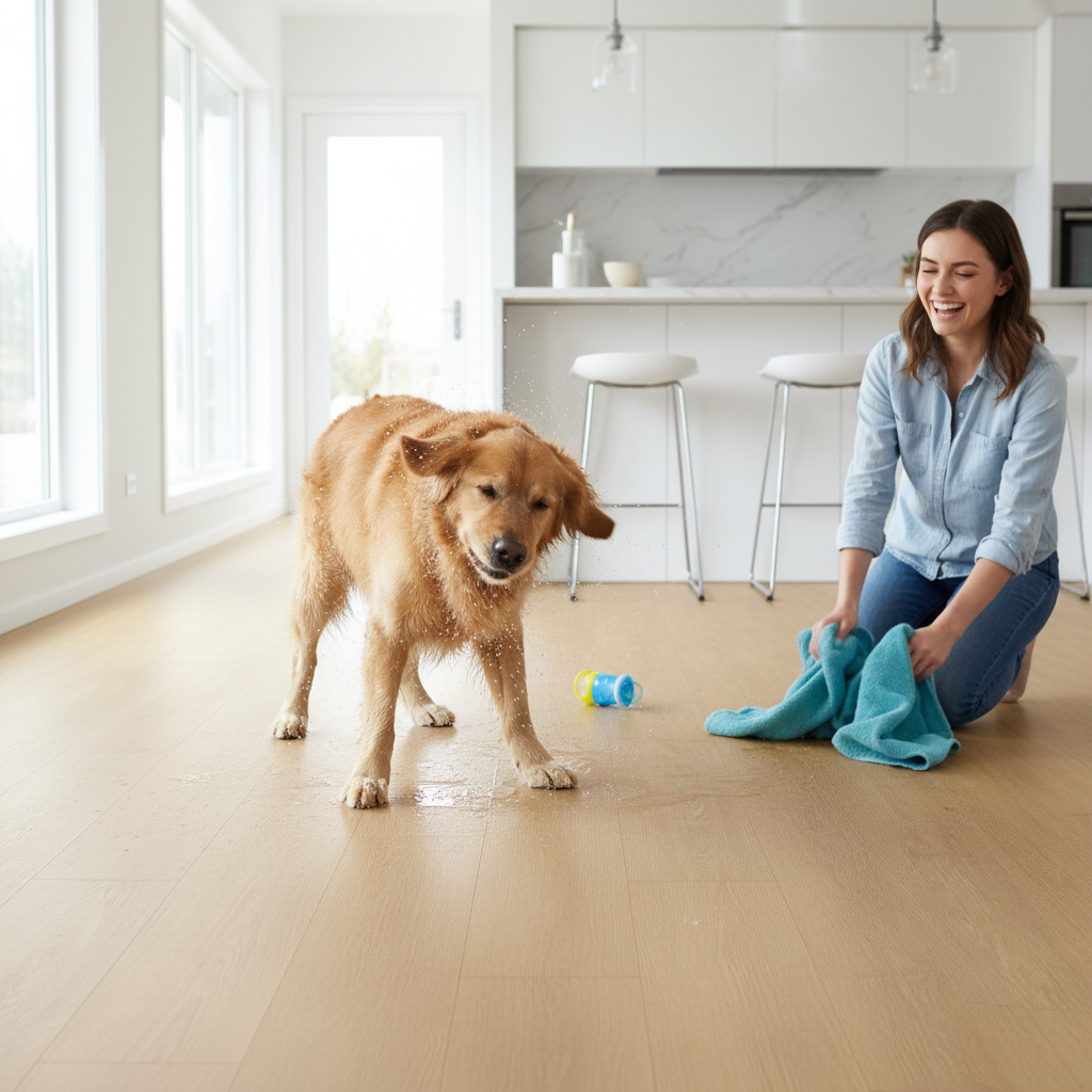 Ocean Water-Resistant 8mm Laminate Flooring