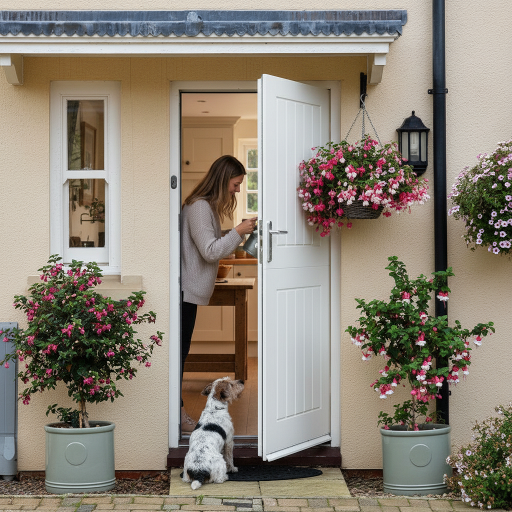 External White Painted Composite Stable Door
