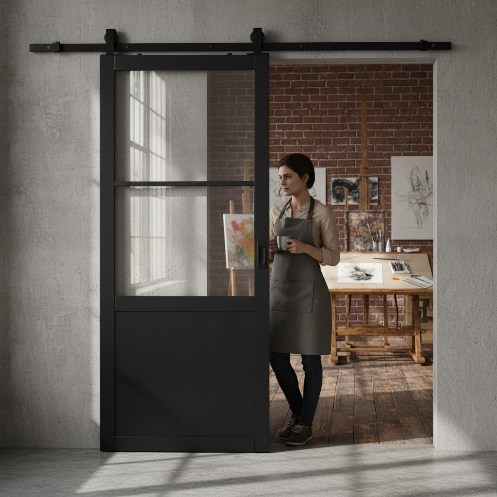 Internal Fully Finished Industrial Studio 1 Panel 2 Light...