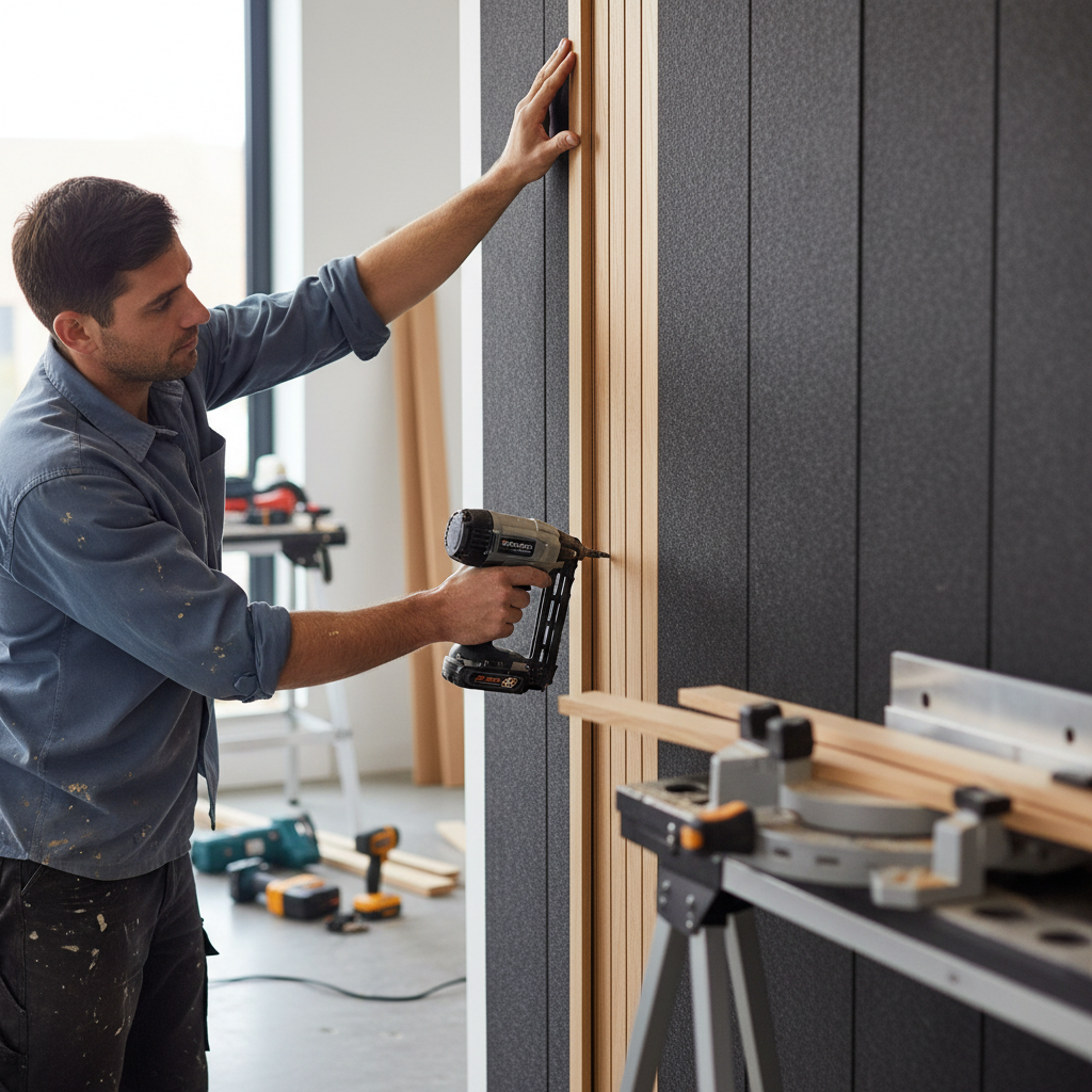 Elevation Acoustic 2.4m Wall Panelling Trim - Natural Oak...