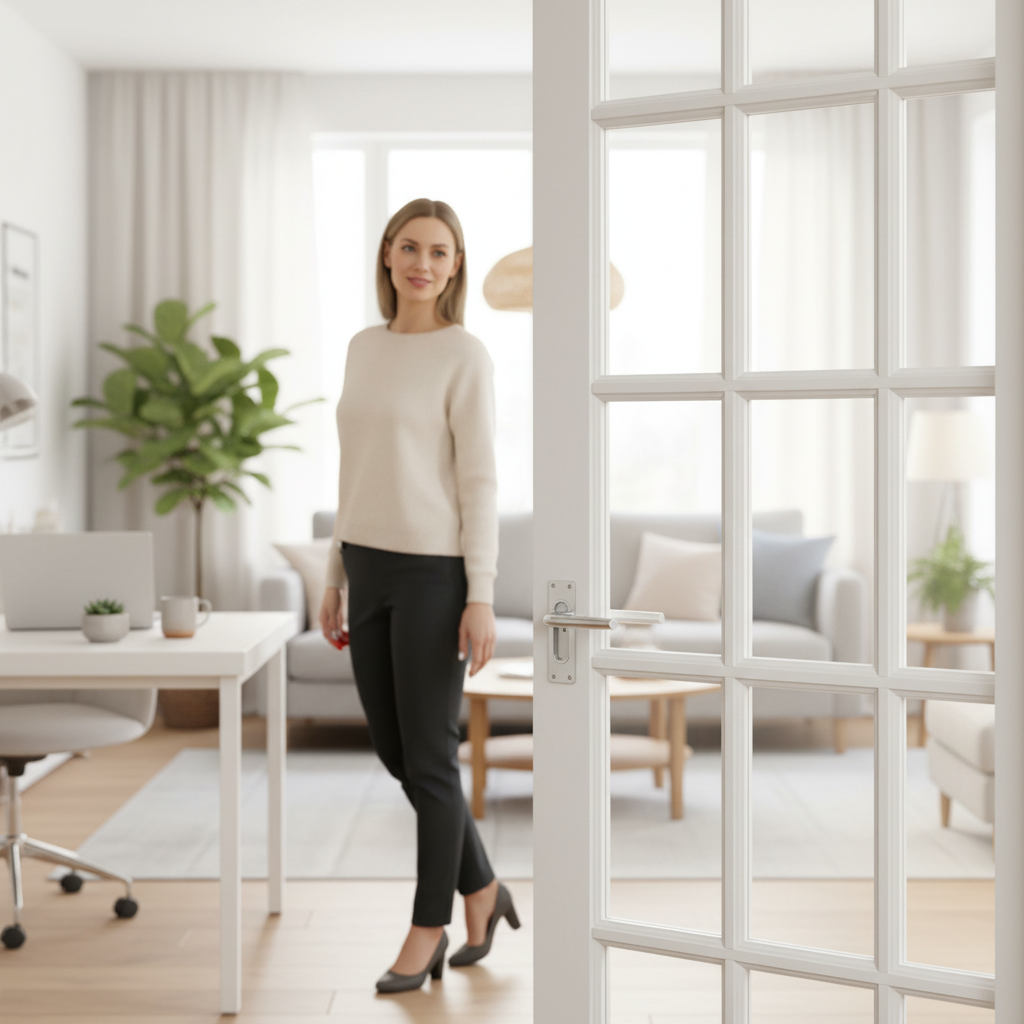 White Primed Internal Pocket Door Set