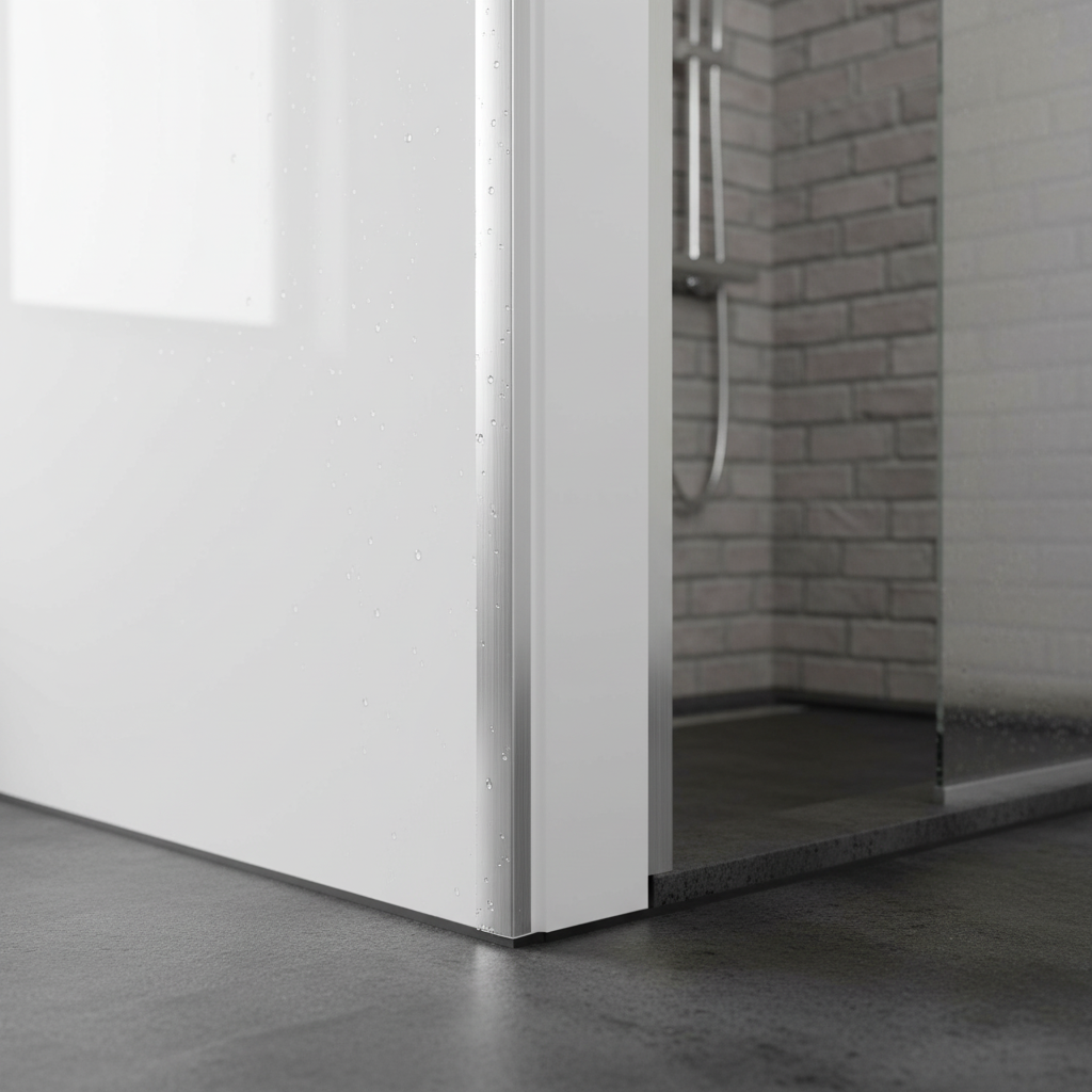 PVC Shower Wall Panelling External Corner Trim for Seamle...