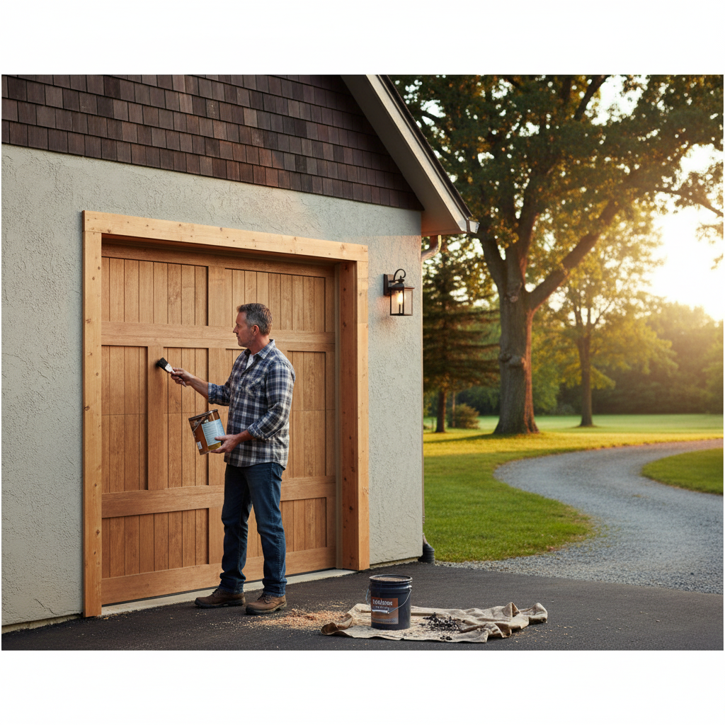 Premium Universal Unfinished Knotty Pine Garage Door Frame - Adjustable Size for Side-Hung Doors
