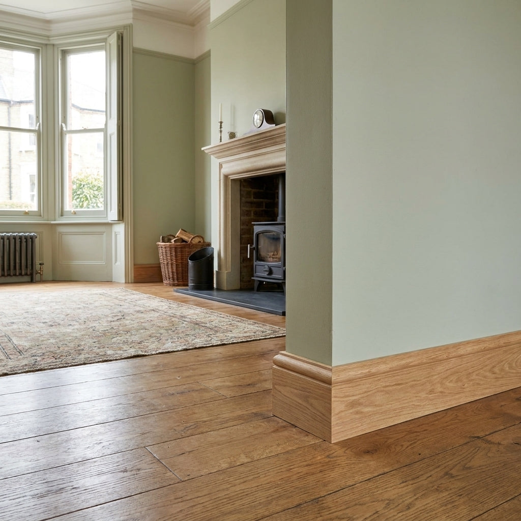 Wide 2.1m Solid American Red Oak Unfinished Quadrant Beading