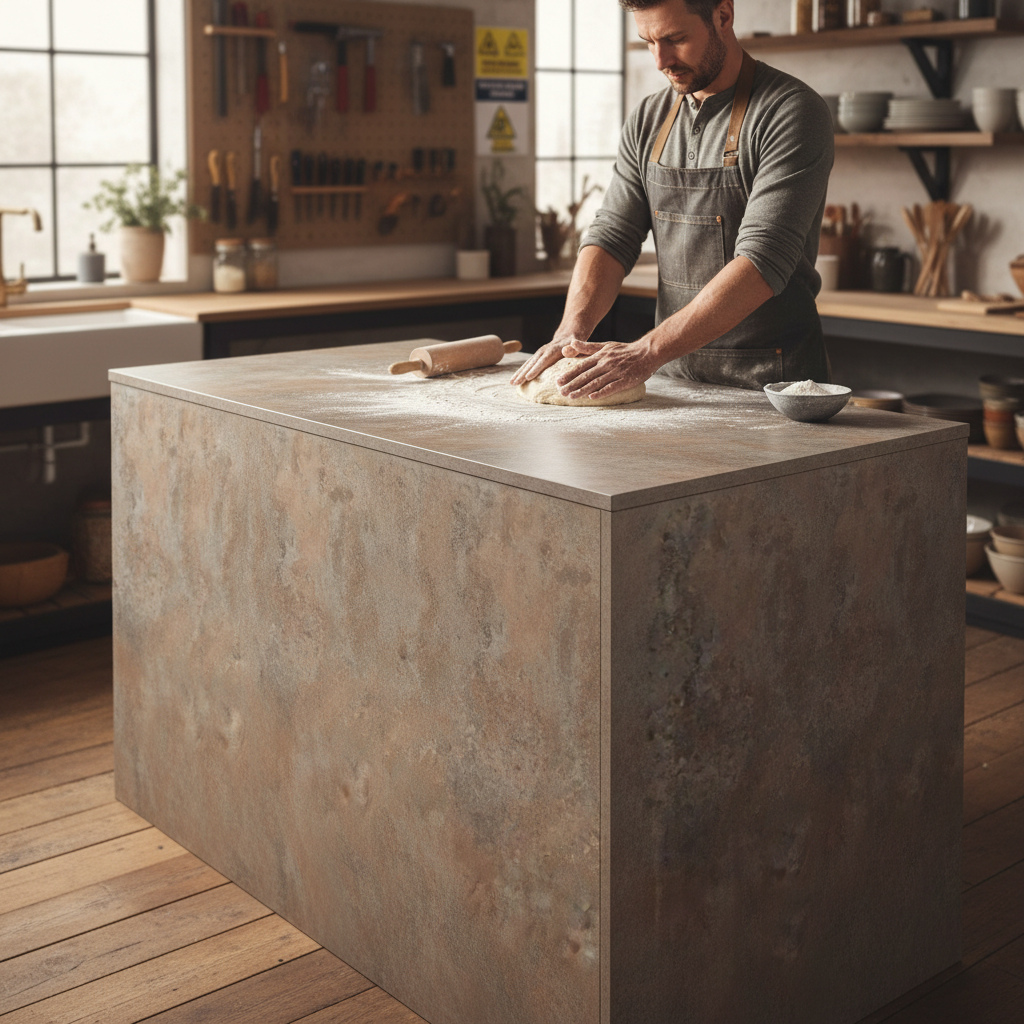 Compact Square Edge Laminate Worktop 3050mm x 650mm x 12....