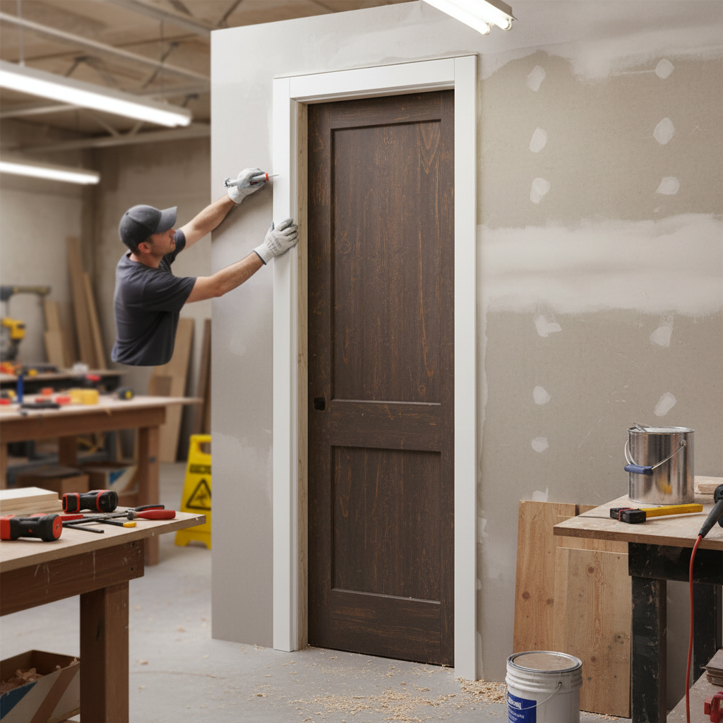 White Primed Door Lining Set - Durable and Ready