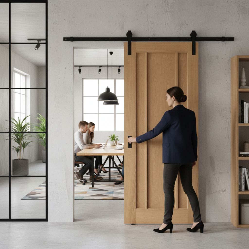 Internal Unfinished Toledo 3 Panel Sliding Door Set