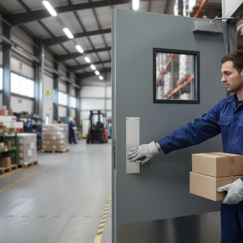 Satin Stainless Steel Push Plate 350mm - Durable