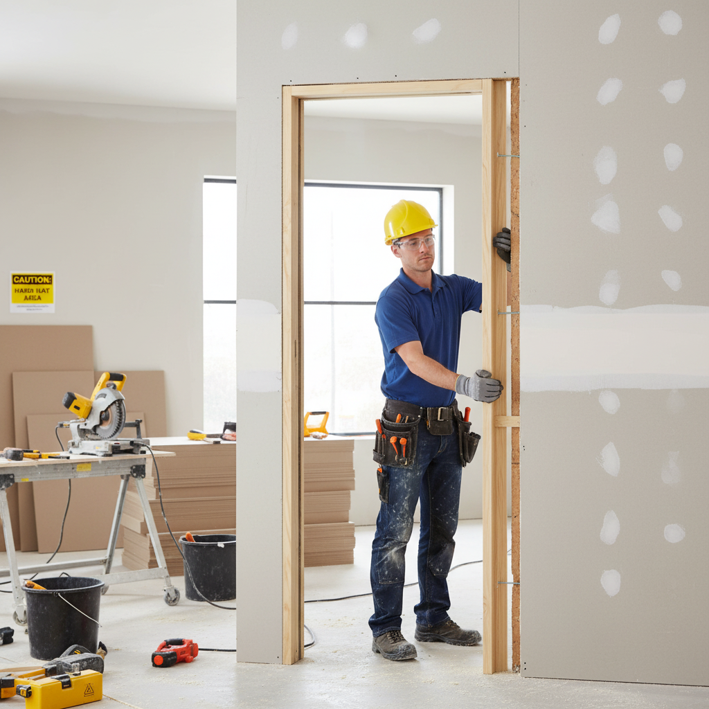 Unfinished Softwood Door Lining Set for Doors Up to 2100m...