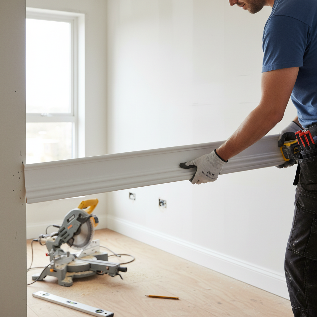 White Painted Decorative Moulding 2.4m Length