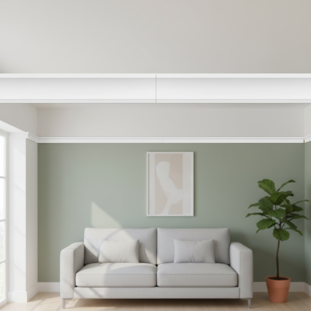 White Painted Decorative Scotia Beading 16mm x 19mm