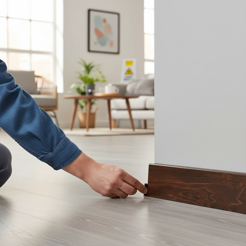 High Gloss 2.4m Skirting Board with MDF Core