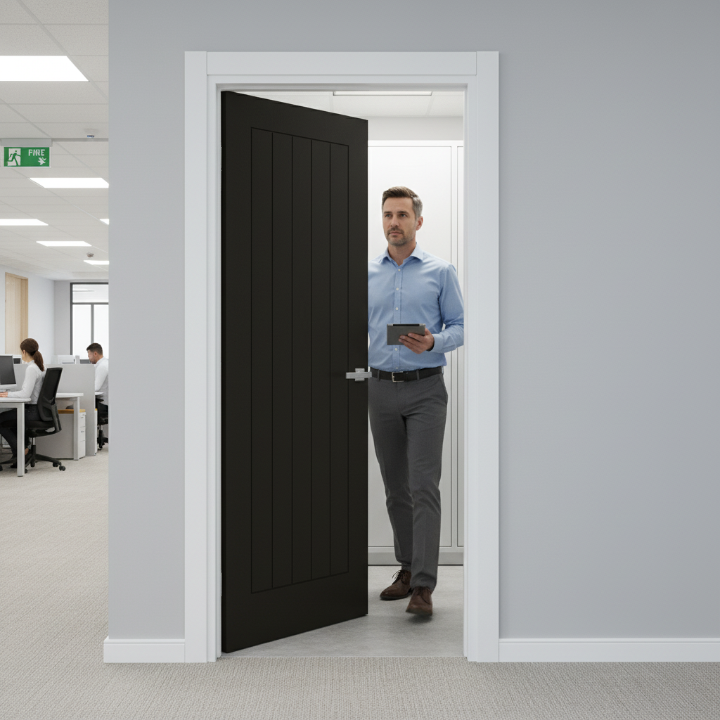 Internal Fully Finished Oak Fire Door with FD30 Rating