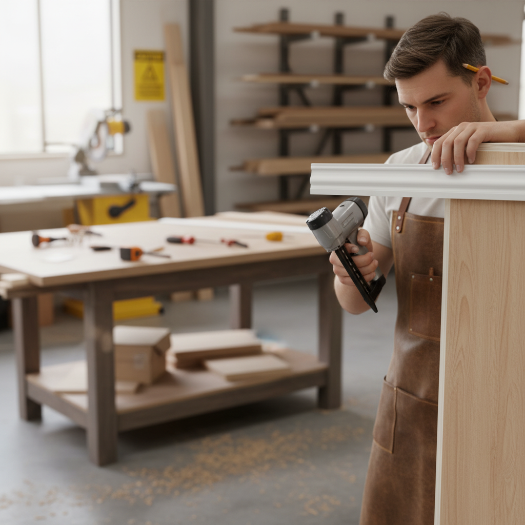 White Painted Decorative Moulding 2.4m - 12mm x 32mm