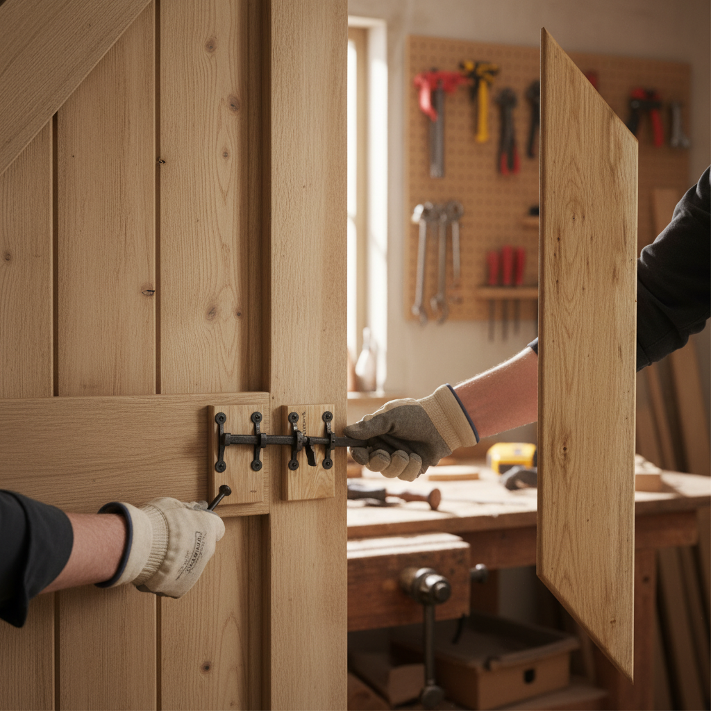 Internal Solid Oak Unfinished Grange Door Lock Block | Bracing Pack | Enhanced Stability