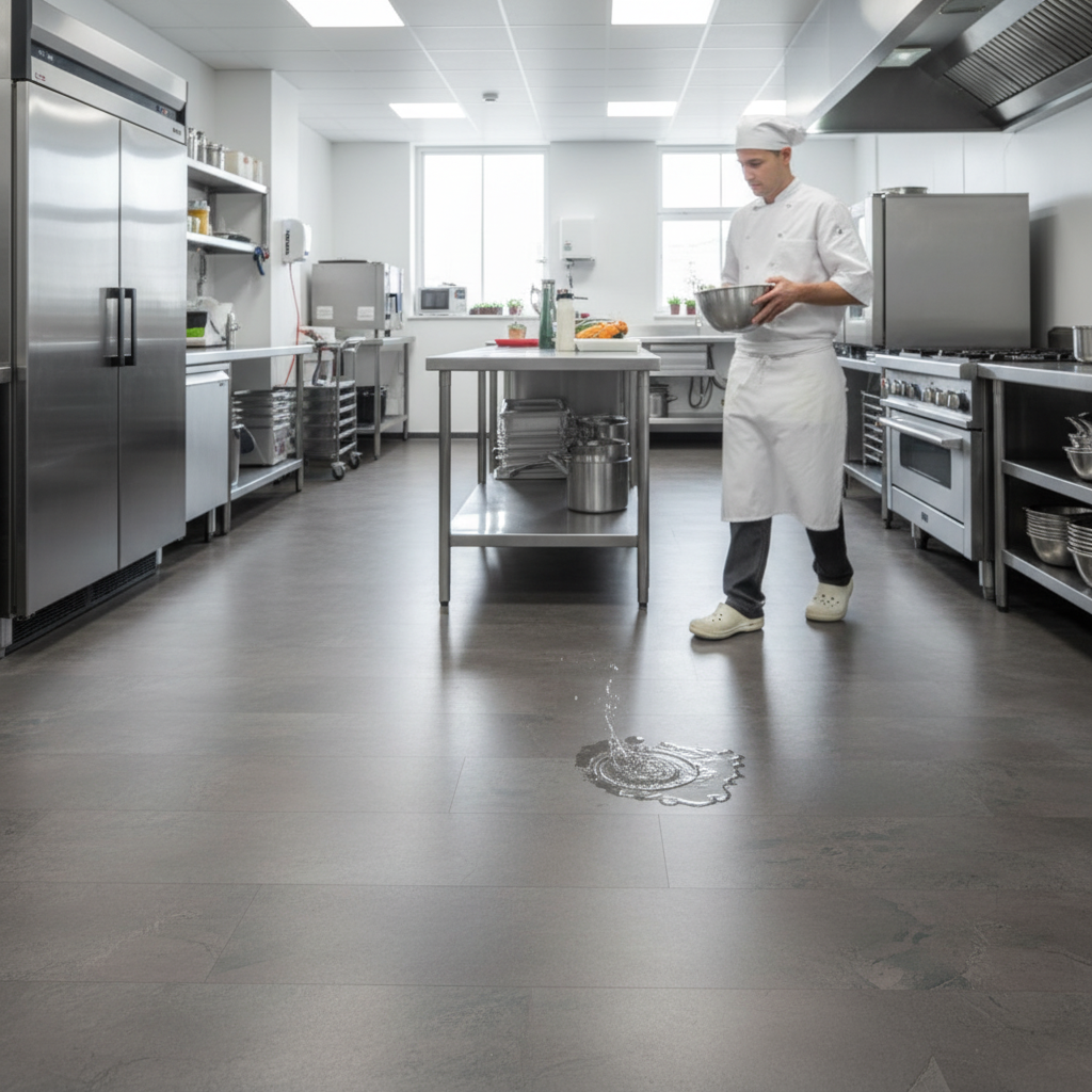 8mm Slate Dark Grey Laminate Flooring | Easy-Click Megaloc | Water Resistant