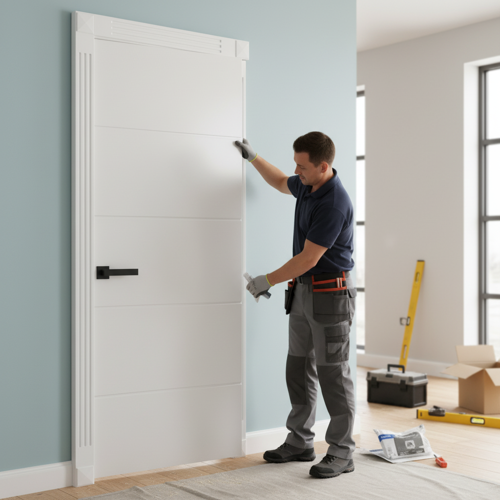 Internal Lifestyle Moulded Textured 2 Panel Arch Door - L...