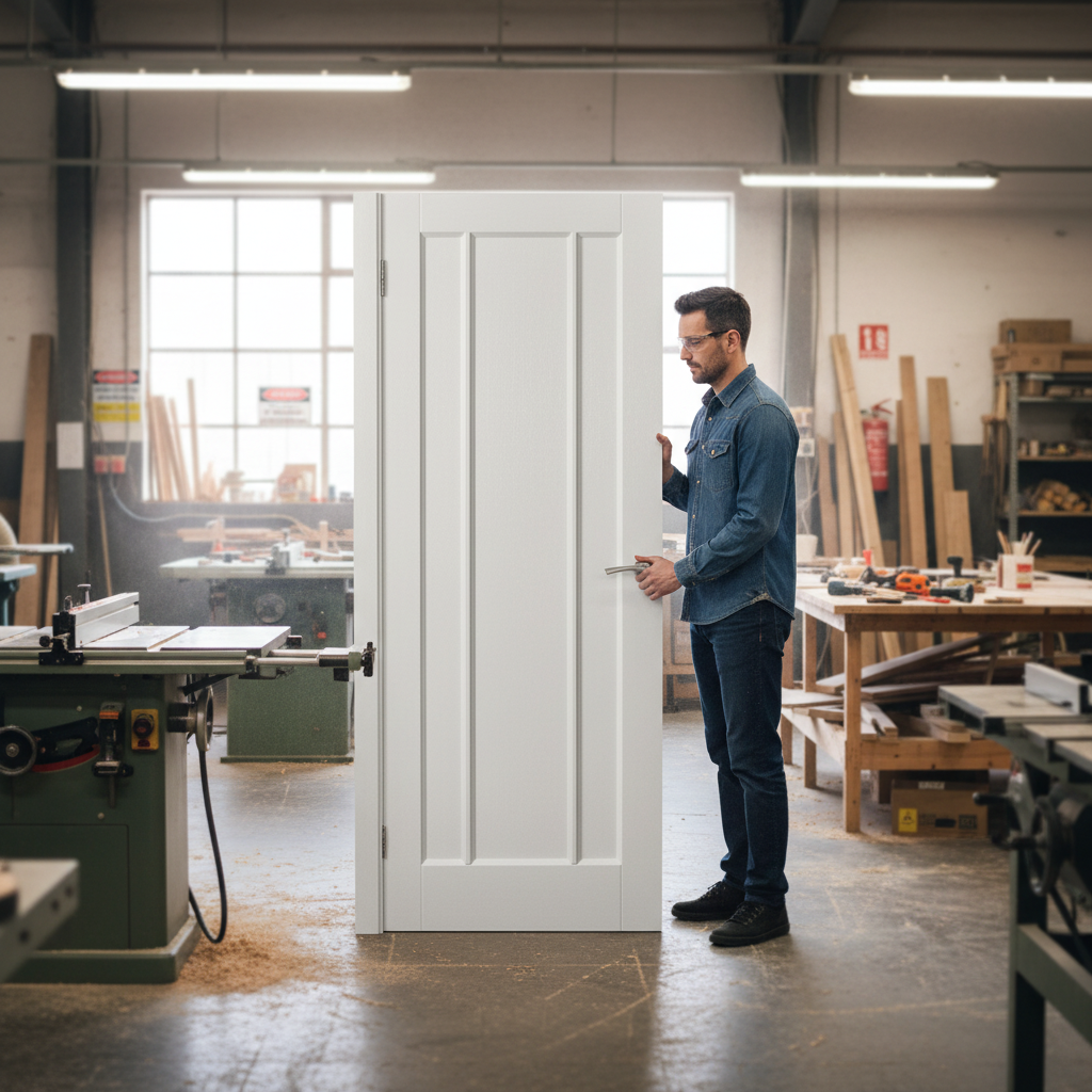 Premium Made-to-Measure Internal Door - 3 Panel Design with Solid Core Construction and Custom Sizing Options