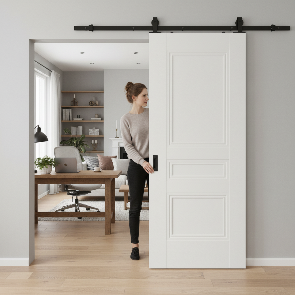 White Internal Primed Elegance Henley Sliding Door