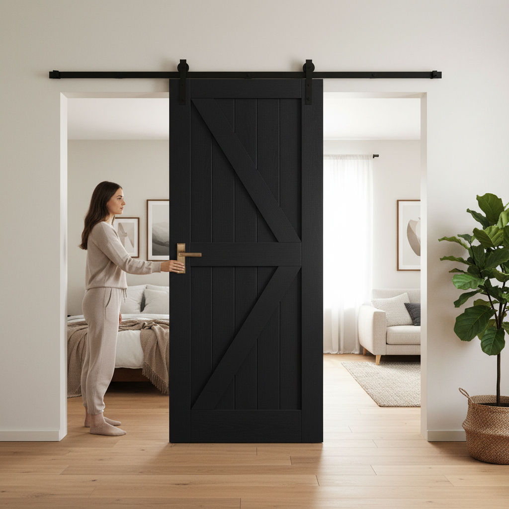 Internal Fully Finished Oak Barn Door