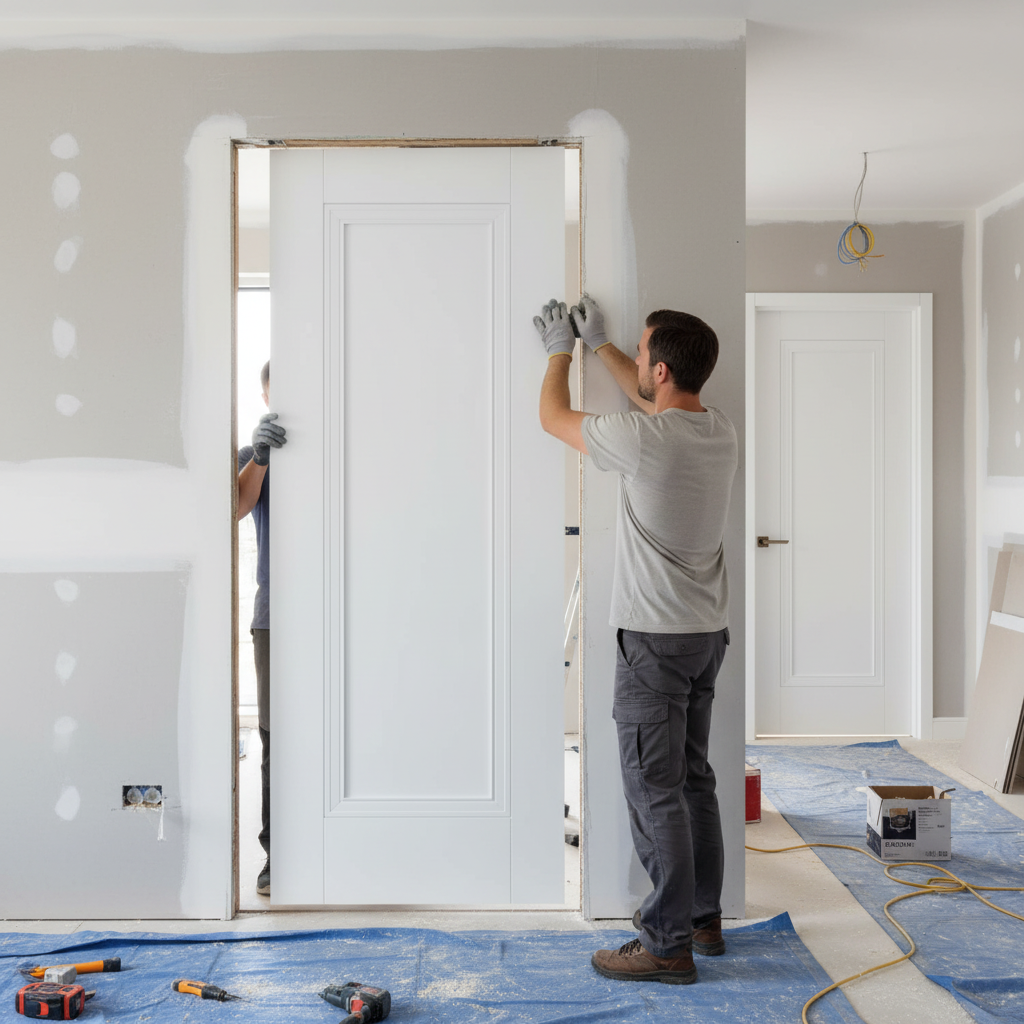 Internal White Primed Elegance Lancaster 1 Panel Door