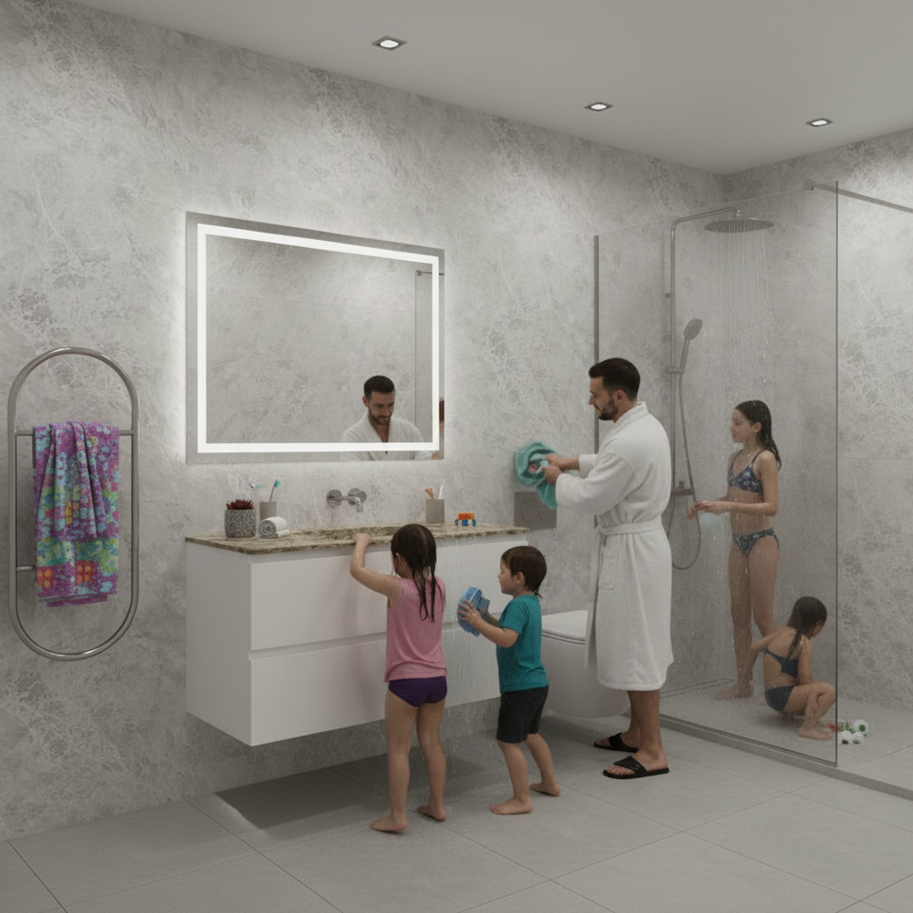 Premium PVC Waterproof Wall Panels with Mould-Resistant Properties for High-Moisture Environments