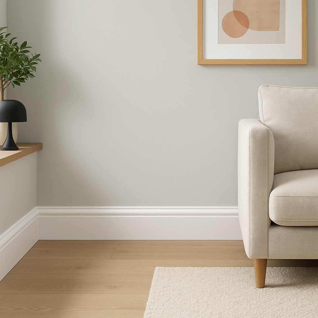 2.4m White Primed Ogee Skirting Board for Interior Decoration