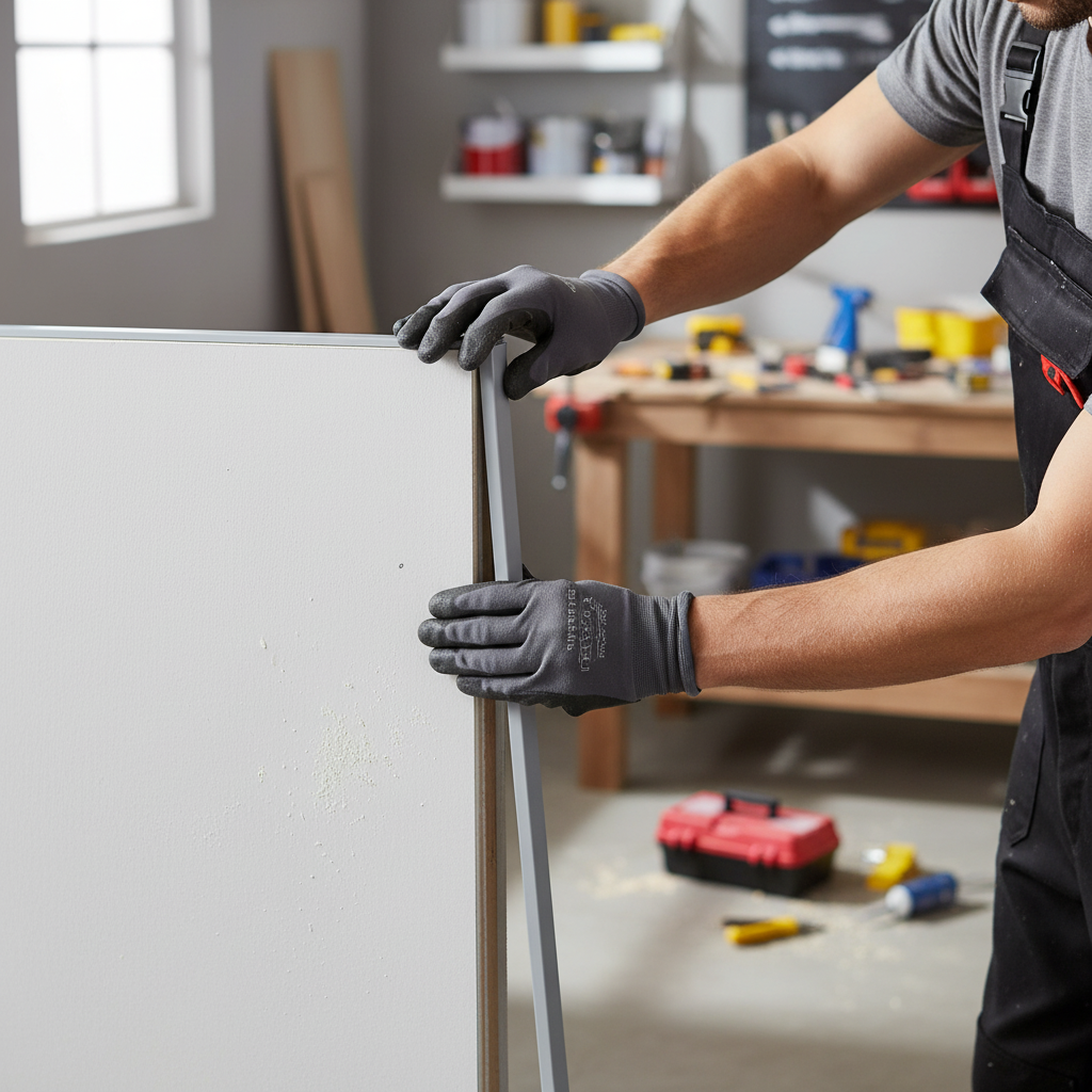 Grey PVC Wall Panelling End Cap Trim