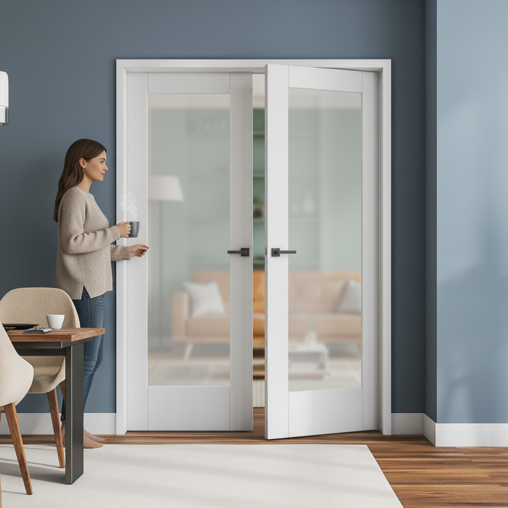 Internal White Primed Pattern 10 1 Light Obscure Glass Pa...