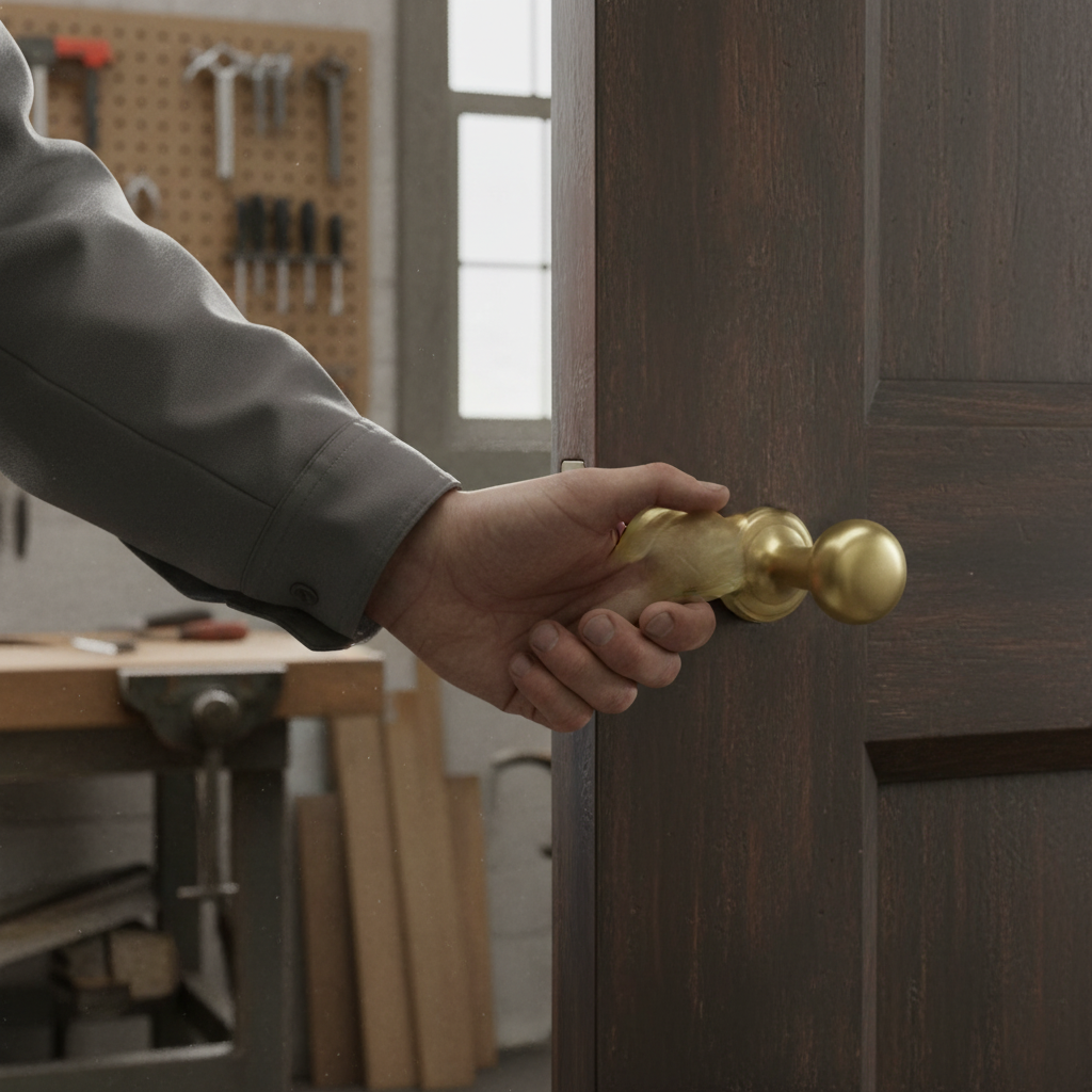 Satin Brass Round Rose Mushroom Mortice Door Knob - 58mm ...