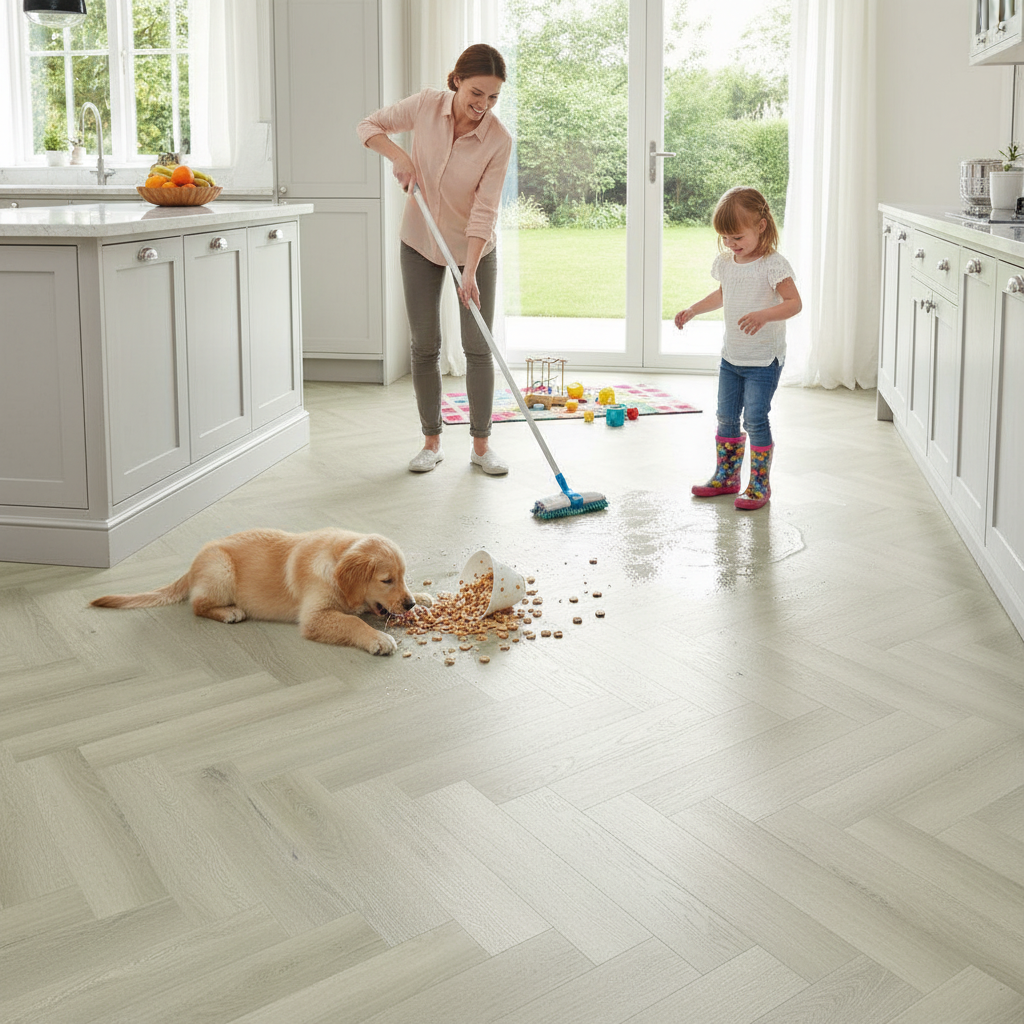 5mm Embossed Rigid Core Vinyl Flooring
