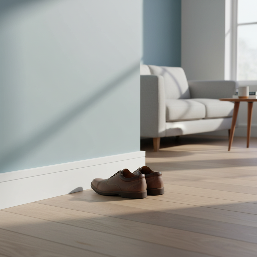 White Primed 2.4m Grooved Shaker Skirting Board - Stylish...