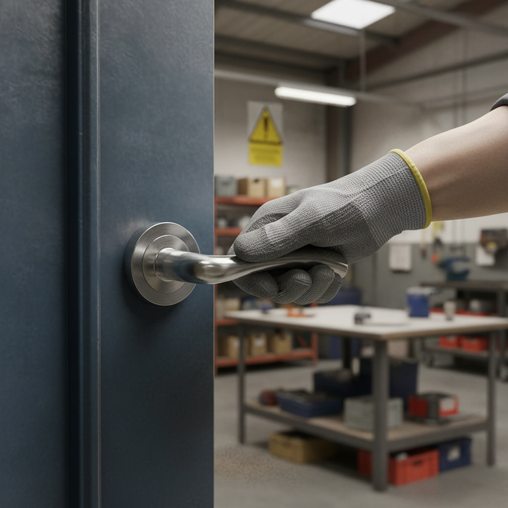 Premium Texas Round Lever Door Handle with Modern Curved Design in Satin Chrome Finish for Contemporary Interiors