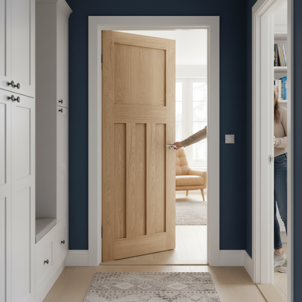 Premium Fully Finished Internal 1930's Fire Door FD30 with Custom Sizing and Engineered Core for Enhanced Safety