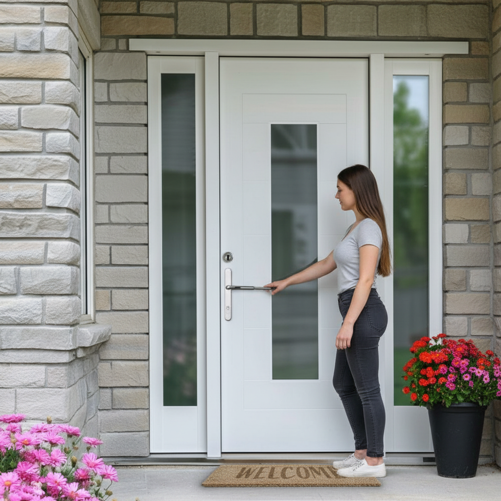 External White Painted Composite Obscure Glass Universal ...